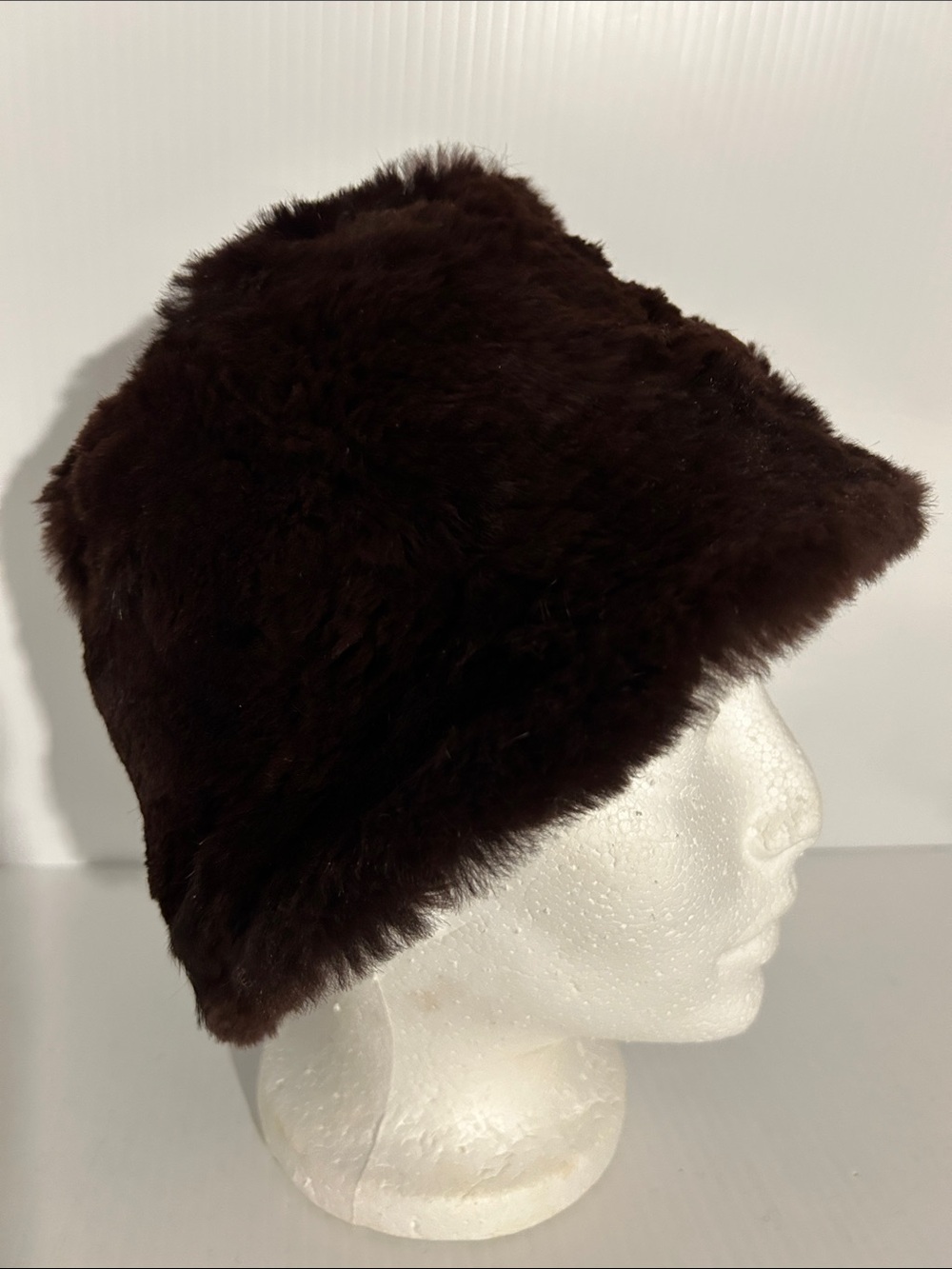Lord & Taylor rabbit fur bucket hat